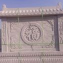 内江 芝麻白花岗岩屏风，照壁，影壁