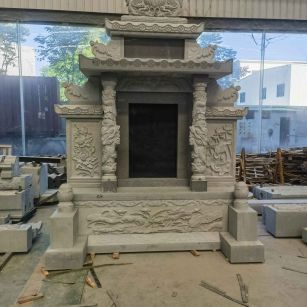 内江 芝麻灰高档墓碑、土墓，一套也支持定做
