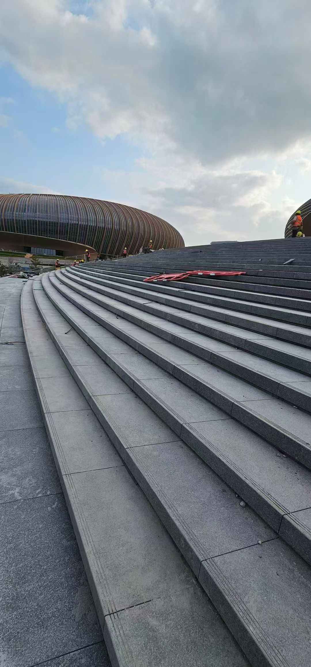 内江 弧形整石台阶铺装效果图