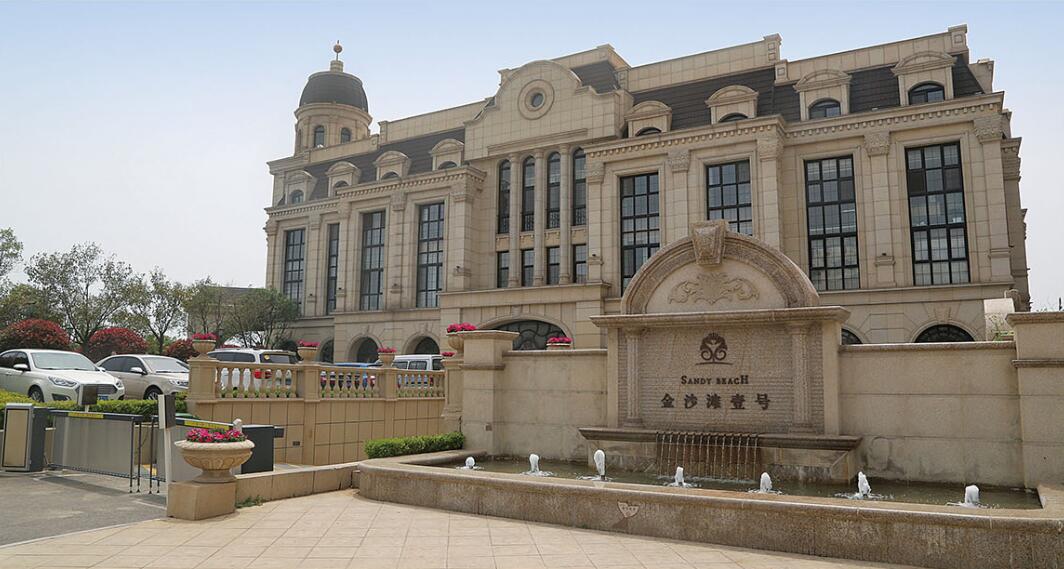 内江花岗岩黄金麻建筑外墙干挂案例