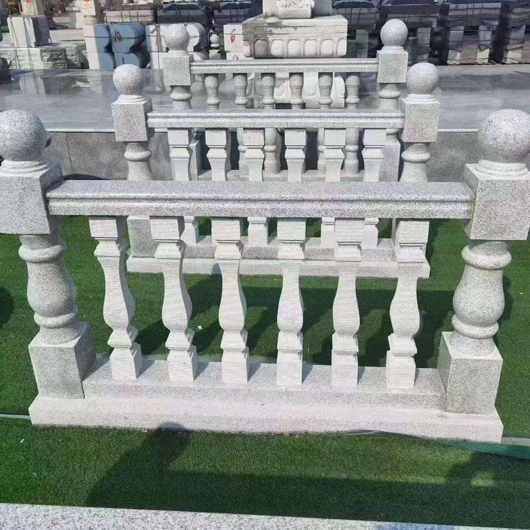 内江 别墅石材栏杆特写